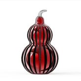 Mini Aluminum Hollow Dragon Pattern Gourd Car Air Freshener, Refillable Essential Oil Diffuser Hanging Pendant for Car Rearview Mirror, Oriental Fu Lu Gourd Auto Scent Ornament Gift for Car Home Office