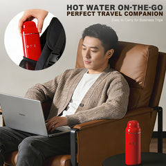 500 ml/16,91 oz Bouteille d’eau isotherme sous vide, coffret cadeau, acier inoxydable style poupée matriochka, pour boissons chaudes et froides, portable et durable, idéale pour voyages, sport, bureau et usage quotidien