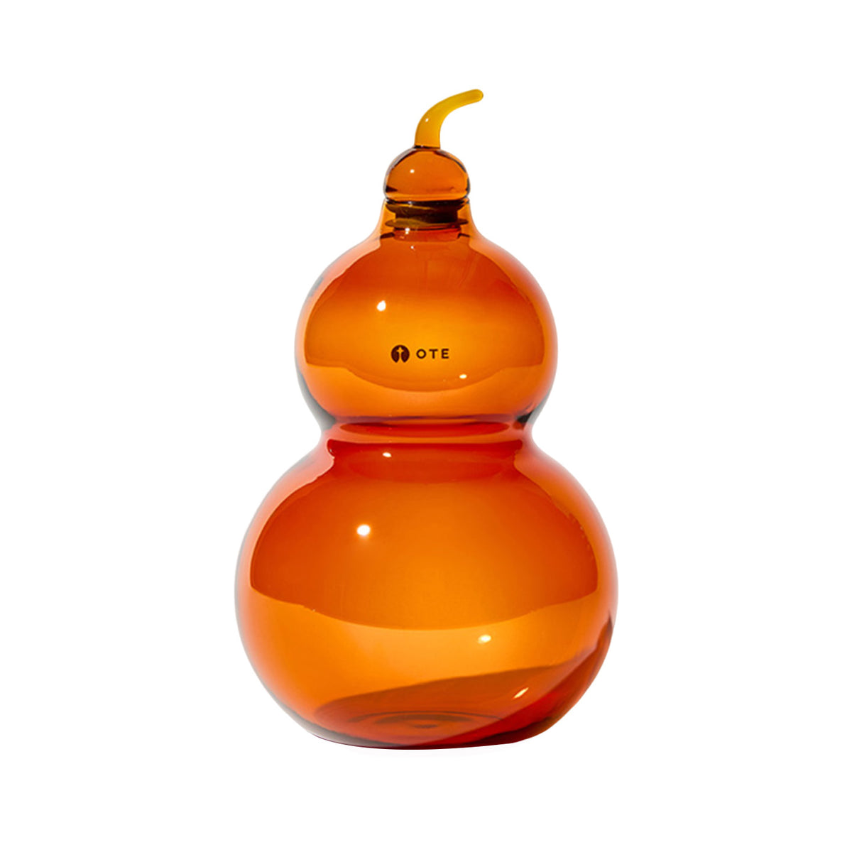 1500ml OTE Kürbis-Glaskanne für Cold Brew, bleifreie Borosilikat-Kalebassenkaraffe, mundgeblasene transparente Glasflasche für Tee, Wein, Vase, chinesische Tischdeko, 3 Farben