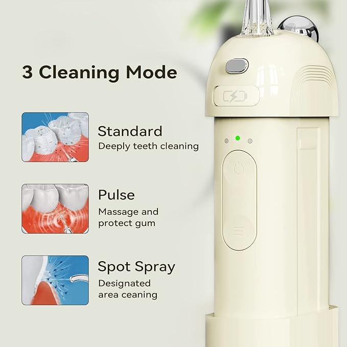 Flosseurs d'eau sans fil pour dents-Flosser portable OTE-Mini Flossers dentaires électriques rechargeables pour voyage et maison, 3 modes et étanches IPX7, Irrigateur oral pour dents, gencives, soins des appareils orthopédiques