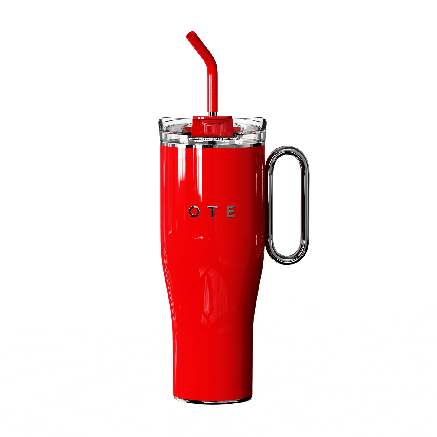 OTE 1.2 L (42 oz) Kaffeetasse zu gehen, doppelwandiger vakuum isolierter Stahl becher mit Griff und Stroh, BPA-frei, tragbarer Auto becher, Thermo becher, Kaffeetasse für heiße und kalte Getränke